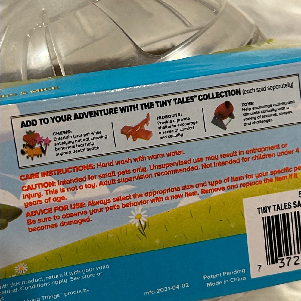 New Pet Exercise Ball for Small Animals 5” Clear Ball Great for Hamsters & Mice - Picture 5 of 5